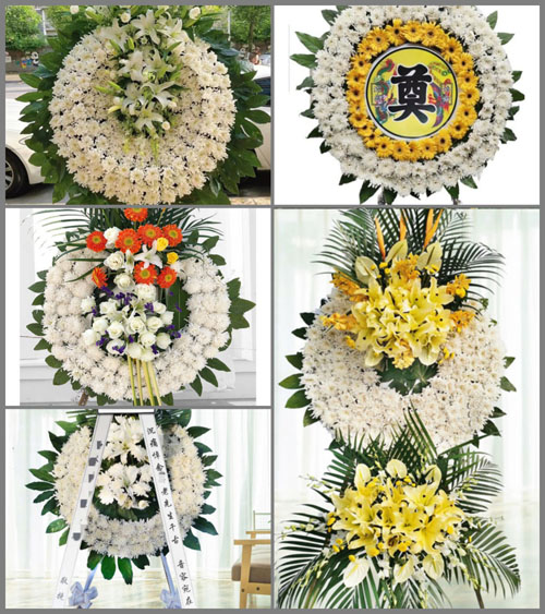 山东青岛黄岛区宝山镇林子村花圈速递